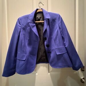 Kasper Royal Blue Blazer with Black Buttons